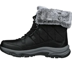 Com Atacadores|Botas-SKECHERS Relaxed Fit: Trego - Winter Feelings PRETO
