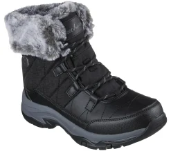 Com Atacadores|Botas-SKECHERS Relaxed Fit: Trego - Winter Feelings PRETO