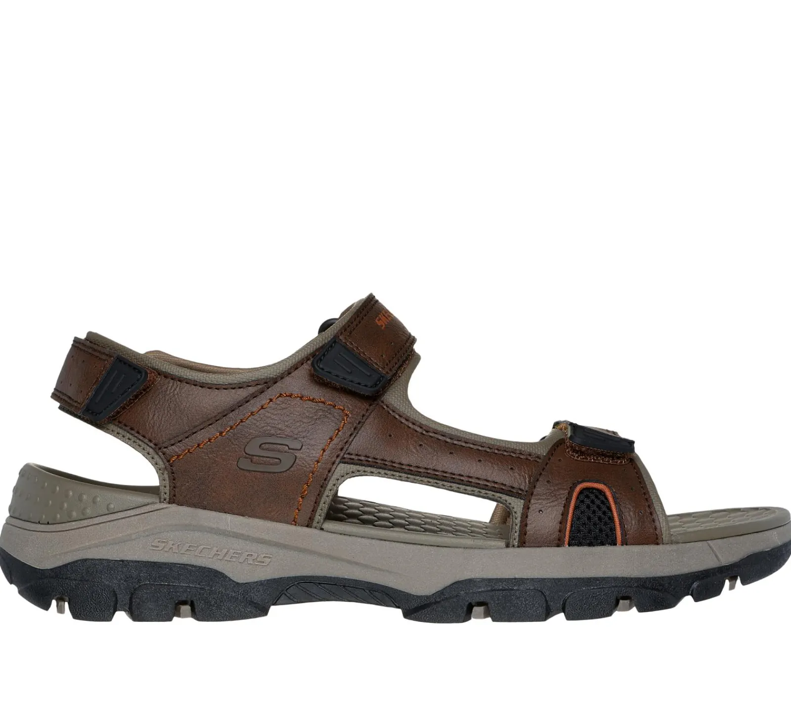 Sandálias-SKECHERS Relaxed Fit: Tresmen - Hirano CASTANHO