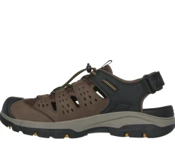 Sandálias-SKECHERS Relaxed Fit: Tresmen - Menard CASTANHO / PRETO