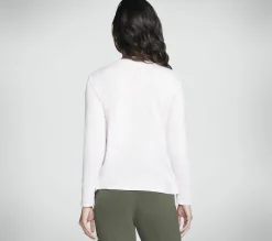 Partes De Cima|Partes De Cima-SKECHERS Rhinestone Queen Long Sleeve Tee LAVANDA / ROSA