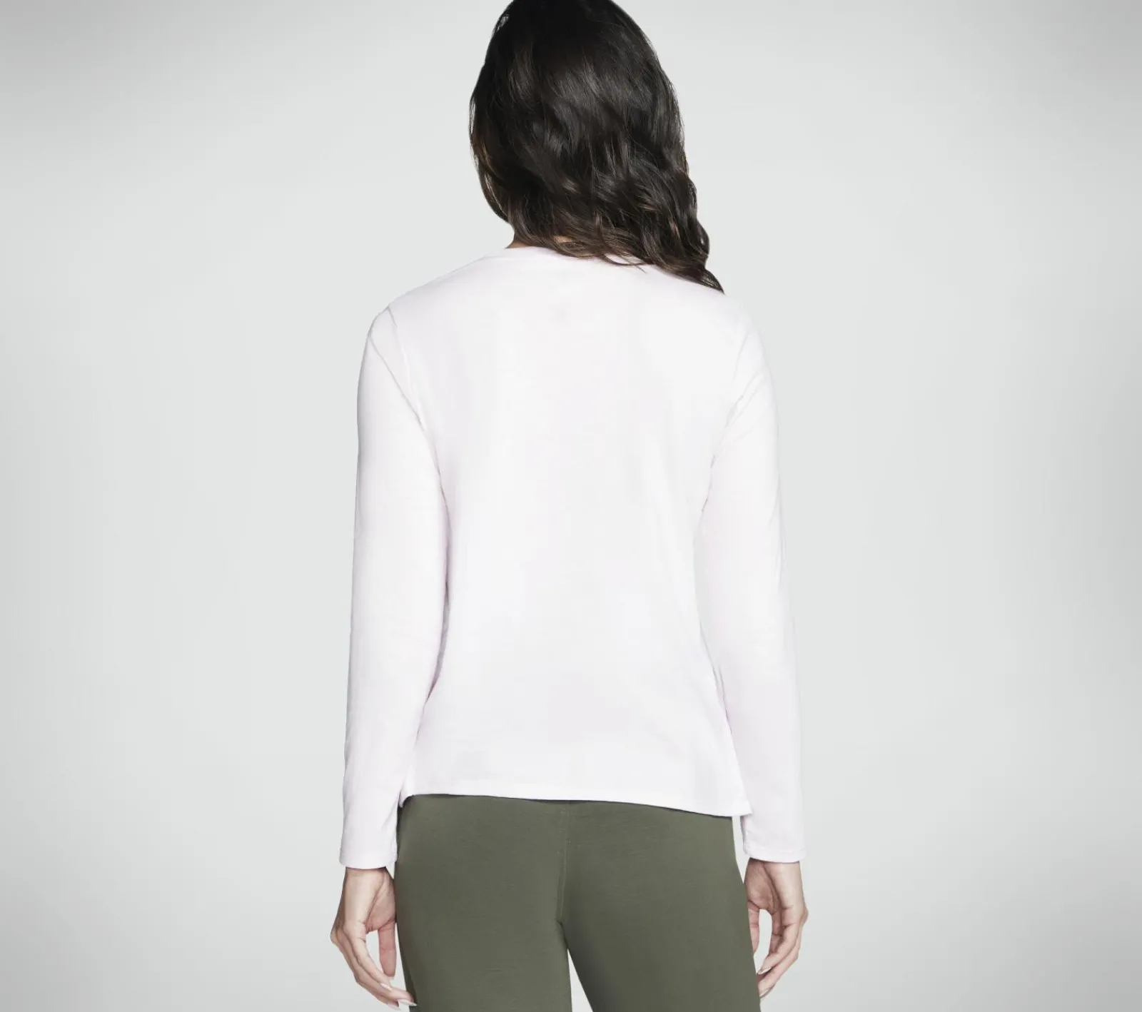 Partes De Cima|Partes De Cima-SKECHERS Rhinestone Queen Long Sleeve Tee LAVANDA / ROSA