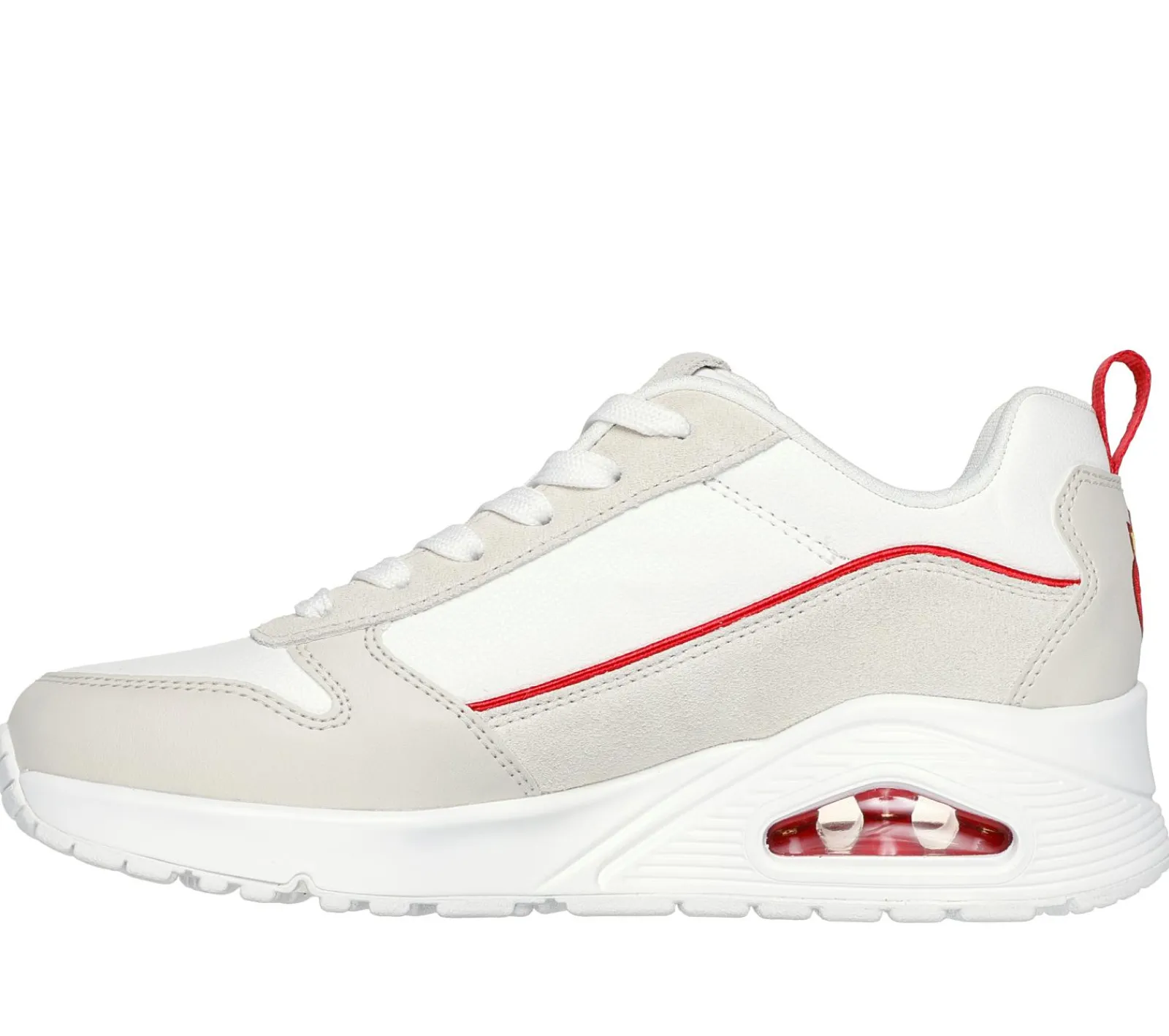Com Atacadores|Sapatilhas Casuais-SKECHERS Ricardo Cavolo: Uno - Flaming Love BRANCO / NATURAL