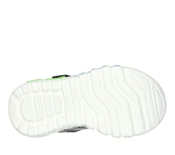 Luzes-SKECHERS S Lights: Flex-Glow Elite PRETO / LIMA