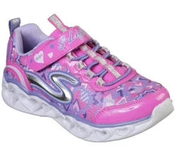 Sapatilhas-SKECHERS S Lights: Heart Lights ROSA NEON / MULTICOR