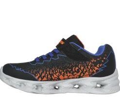Calçado Sem Atacadores|Luzes-SKECHERS S Lights: Vortex 2.0 - Zorento PRETO / AZUL / LARANJA