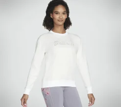 Partes De Cima|Partes De Cima-SKECHERS Signature Crew BRANCO / PRATEADO
