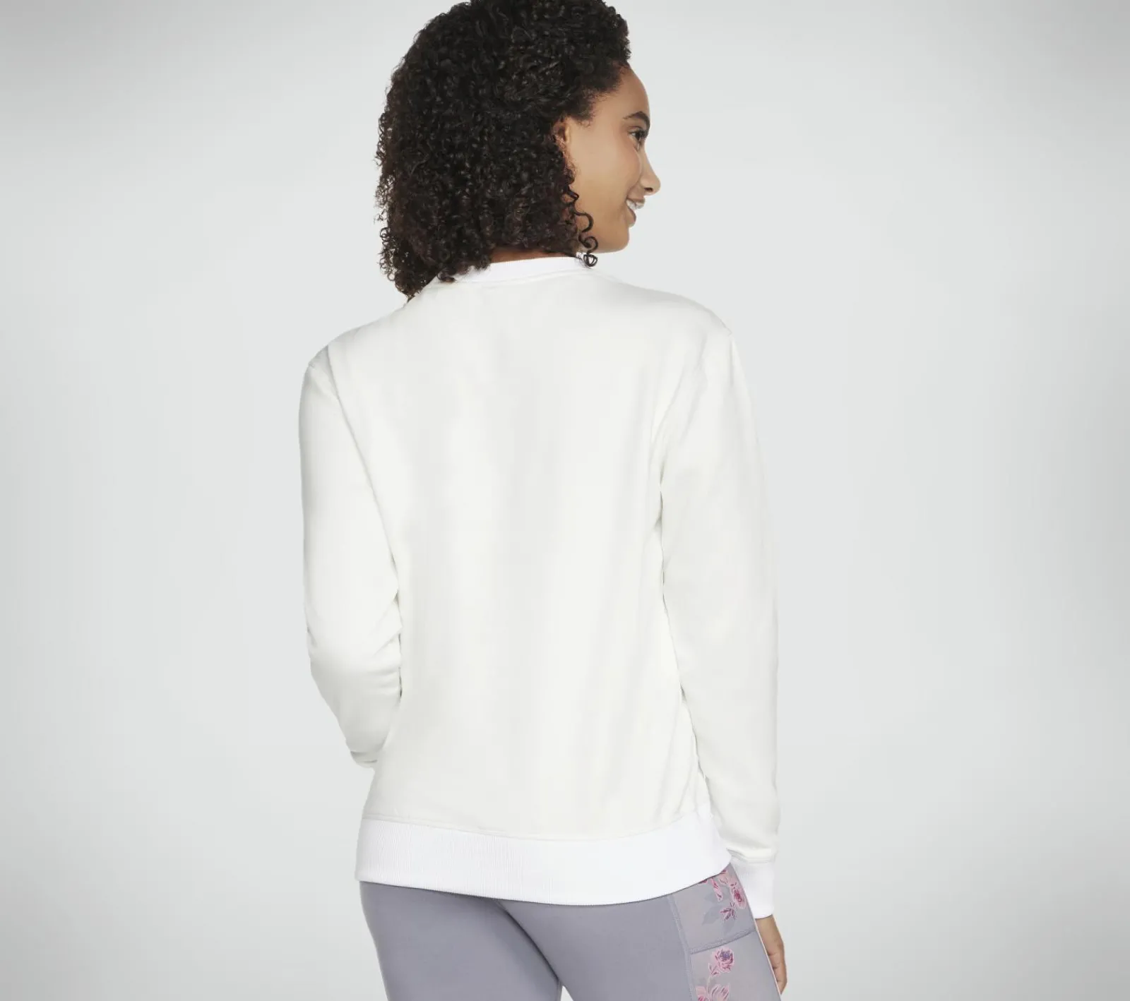Partes De Cima|Partes De Cima-SKECHERS Signature Crew BRANCO / PRATEADO