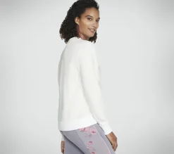 Partes De Cima|Partes De Cima-SKECHERS Signature Crew BRANCO / PRATEADO