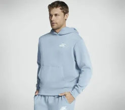 Partes De Cima|Partes De Cima-SKECHERS Skech Cloud Elevate Hoodie BRANCO / AZUL