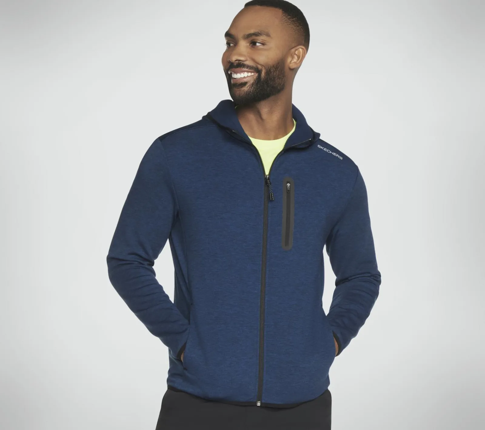 Partes De Cima|Partes De Cima-SKECHERS Skech Cloud Thermal Full Zip Hoodie ROYAL