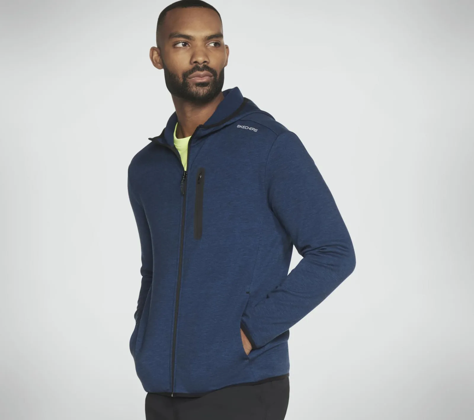 Partes De Cima|Partes De Cima-SKECHERS Skech Cloud Thermal Full Zip Hoodie ROYAL