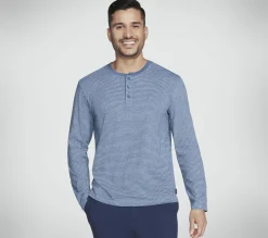 Partes De Cima|Partes De Cima-SKECHERS Skech Jersey Henley DENIM
