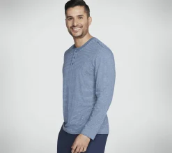 Partes De Cima|Partes De Cima-SKECHERS Skech Jersey Henley DENIM