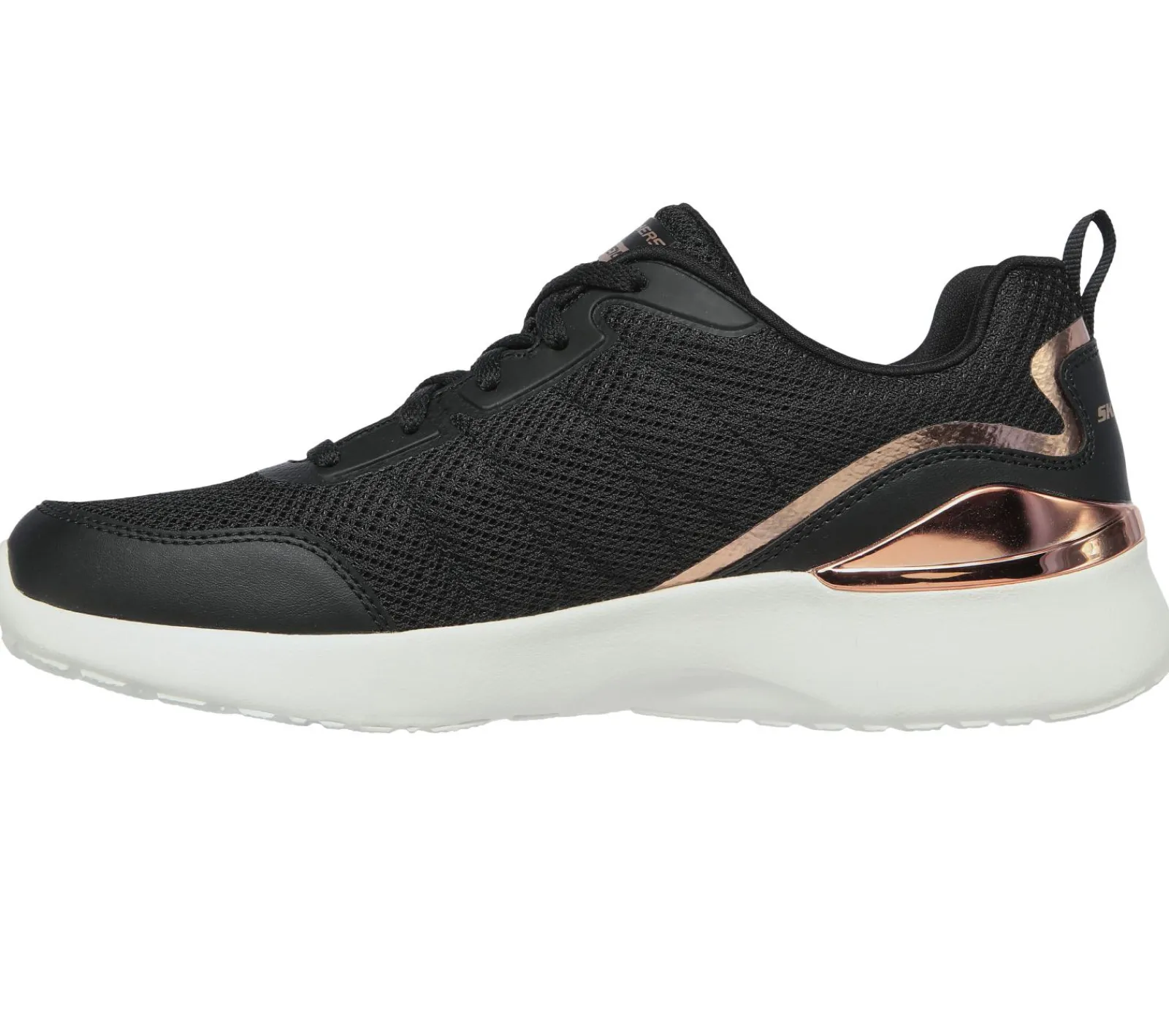 Com Atacadores|Sapatilhas-SKECHERS Skech-Air Dynamight - The Halcyon PRETO / DOURADO ROSA