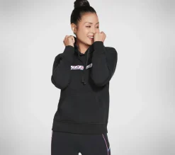Partes De Cima|Partes De Cima-SKECHERS Apparel Block Heritage Pullover Hoodie PRETO