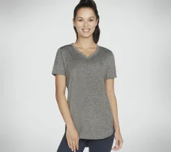 Partes De Cima|Partes De Cima-SKECHERS Apparel Diamond Blissful Tunic PRETO