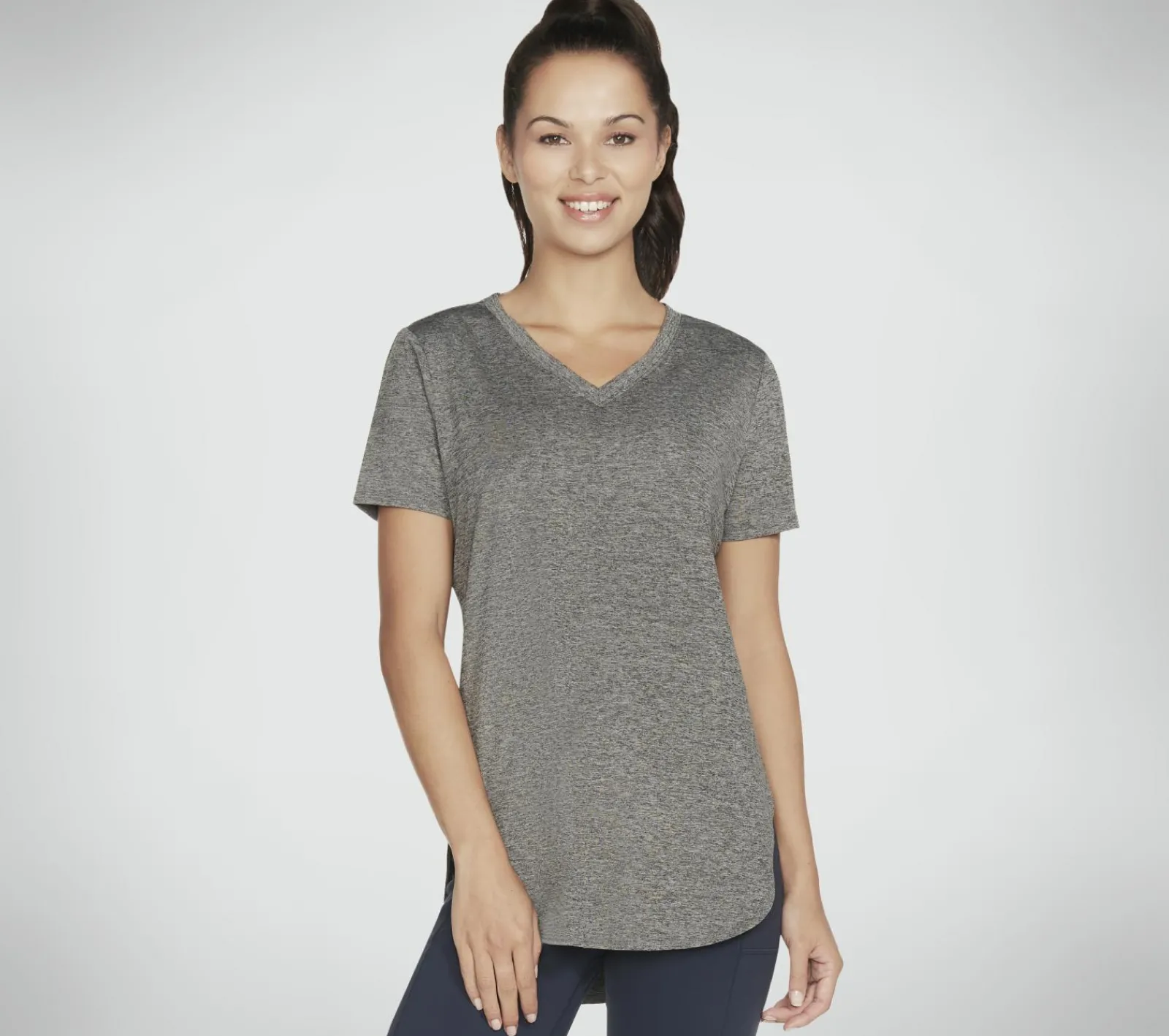 Partes De Cima|Partes De Cima-SKECHERS Apparel Diamond Blissful Tunic PRETO
