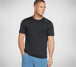 Partes De Cima|Partes De Cima-SKECHERS Apparel Skech-Air Tee Shirt PRETO