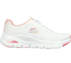 Com Atacadores|Sapatilhas-SKECHERS Arch Fit - Infinity Cool BRANCO / ROSA