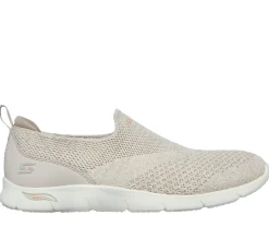 Calçado Sem Atacadores|Sapatilhas Casuais-SKECHERS Arch Fit Refine - Don't Go TAUPE