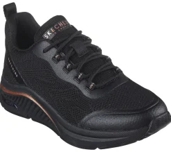 Com Atacadores|Calçado Sem Atacadores-SKECHERS Arch Fit S-Miles - Sonrisas PRETO