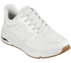 Com Atacadores|Sapatilhas Casuais-SKECHERS Arch Fit S-Miles - Mile Makers BRANCO