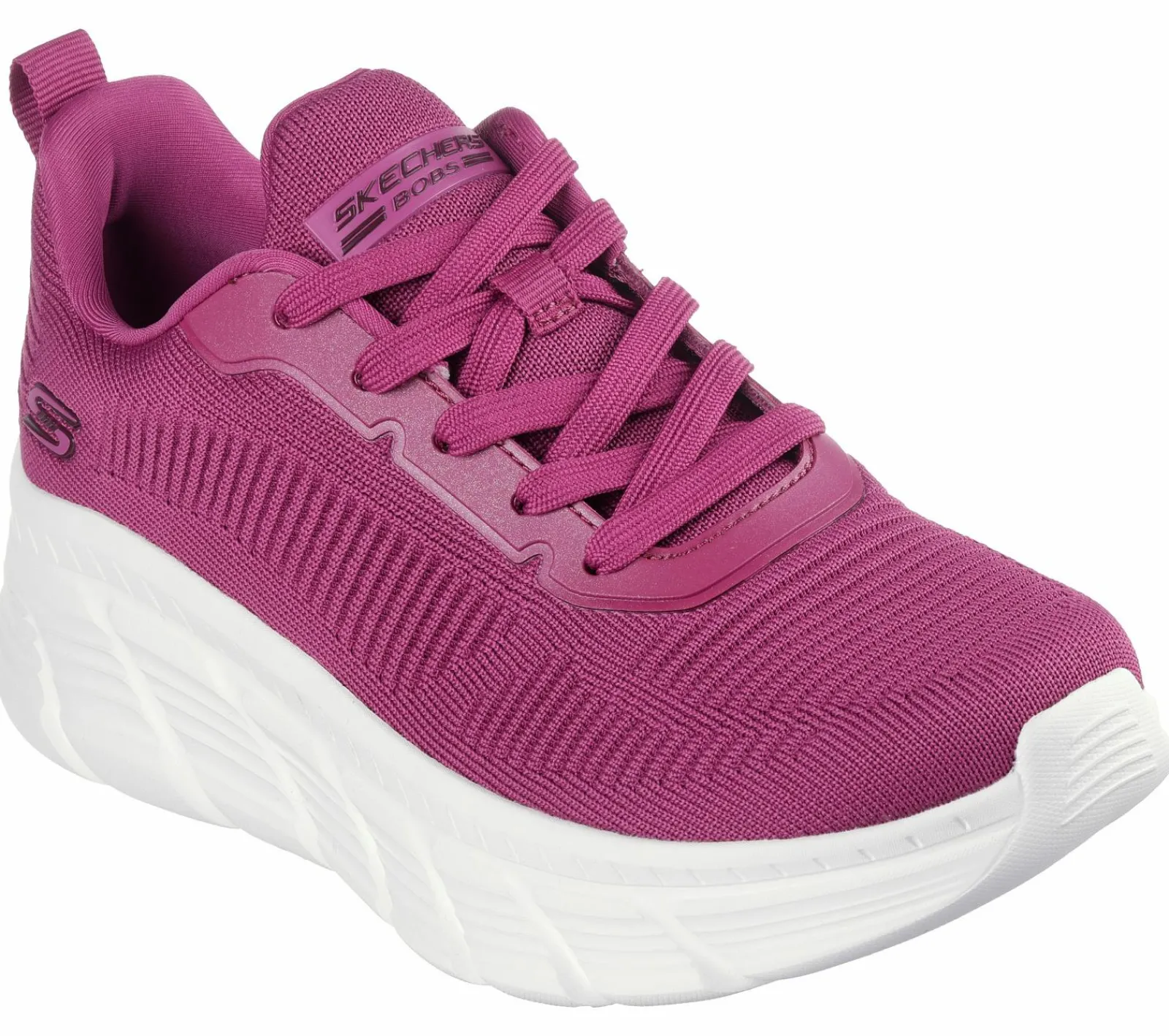 Com Atacadores|Sapatilhas-SKECHERS BOBS Sport B Flex Hi - Flying HI FUCSIA
