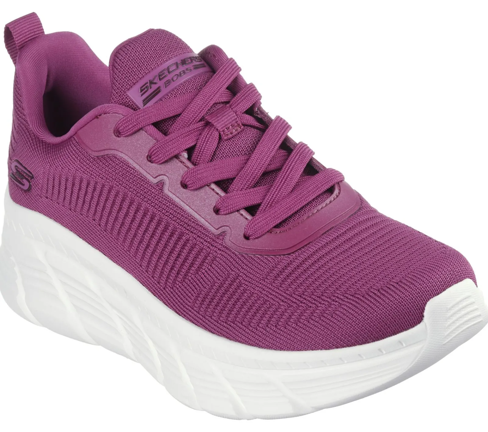 Com Atacadores|Sapatilhas-SKECHERS BOBS Sport B Flex Hi - Flying HI FUCSIA