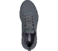 Sapatilhas|Com Atacadores-SKECHERS BOBS Sport B Flex - Chill Edge CINZENTO ESCURO