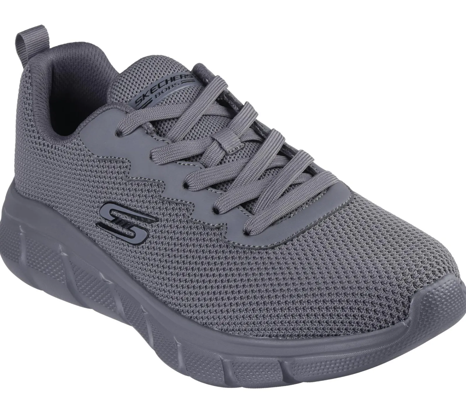 Sapatilhas|Com Atacadores-SKECHERS BOBS Sport B Flex - Chill Edge CINZENTO ESCURO