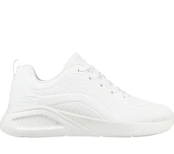 Com Atacadores|Sapatilhas-SKECHERS BOBS Sport Buno - How Sweet BRANCO