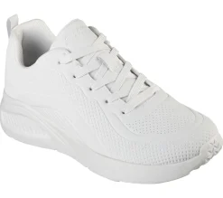 Com Atacadores|Sapatilhas-SKECHERS BOBS Sport Buno - How Sweet BRANCO