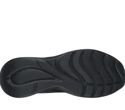 Com Atacadores|Sapatilhas-SKECHERS BOBS Sport Squad Waves - Just Wading PRETO
