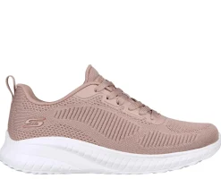 Com Atacadores-SKECHERS BOBS Sport Squad Chaos - Face Off BLUSH