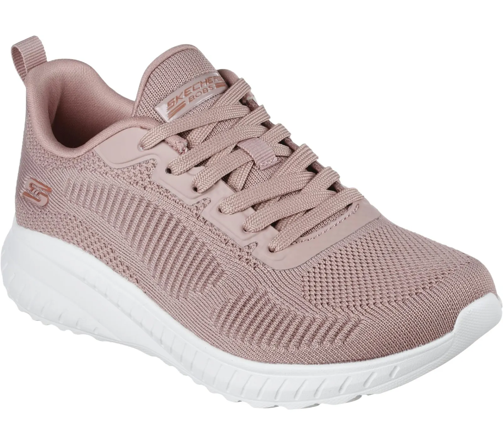 Com Atacadores-SKECHERS BOBS Sport Squad Chaos - Face Off BLUSH