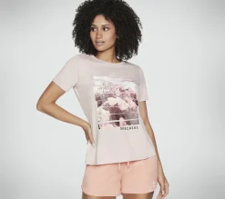 Partes De Cima|Partes De Cima-SKECHERS Dreamy Escape Tee ROSA CLARO