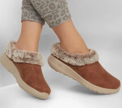 Calçado Sem Atacadores|Slippers-SKECHERS GO Lounge: On-the-GO Joy - Gratify CASTANHO CLARO