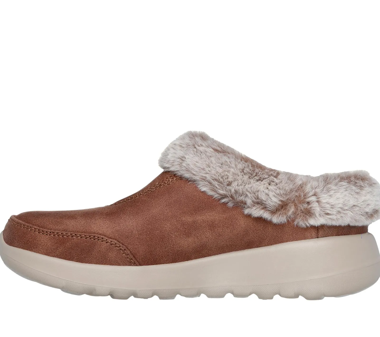 Calçado Sem Atacadores|Slippers-SKECHERS GO Lounge: On-the-GO Joy - Gratify CASTANHO CLARO