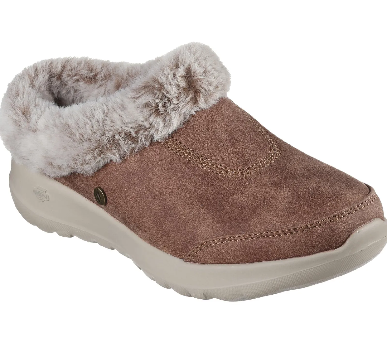 Calçado Sem Atacadores|Slippers-SKECHERS GO Lounge: On-the-GO Joy - Gratify CASTANHO CLARO