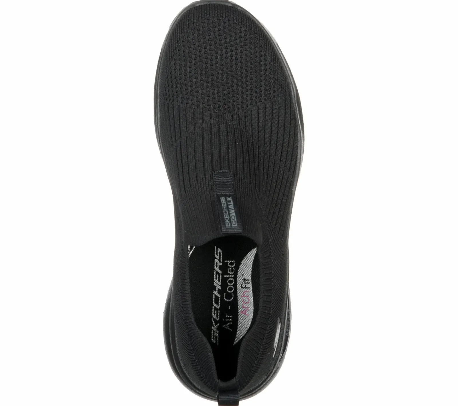 Calçado Sem Atacadores|Sapatilhas Casuais-SKECHERS GO WALK Arch Fit - Iconic PRETO