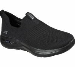 Calçado Sem Atacadores|Sapatilhas Casuais-SKECHERS GO WALK Arch Fit - Iconic PRETO