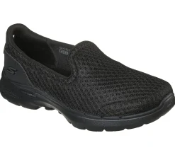 Calçado Sem Atacadores|Sapatilhas-SKECHERS GOwalk 6 - Big Splash PRETO