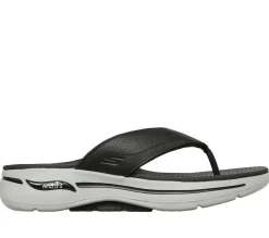 Sandálias-SKECHERS GOwalk Arch Fit Sandal PRETO / CINZENTO