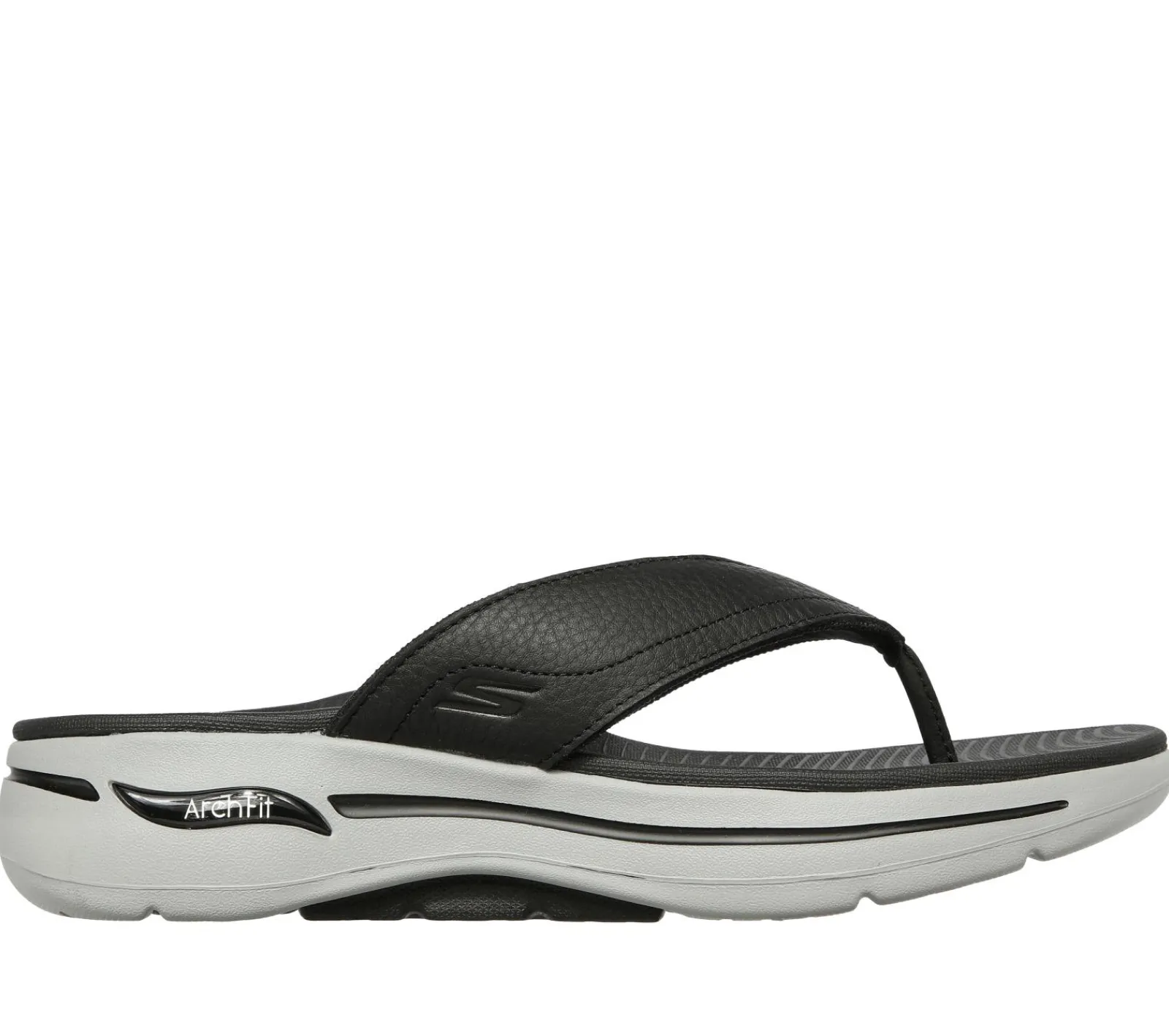 Sandálias-SKECHERS GOwalk Arch Fit Sandal PRETO / CINZENTO