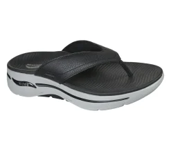 Sandálias-SKECHERS GOwalk Arch Fit Sandal PRETO / CINZENTO