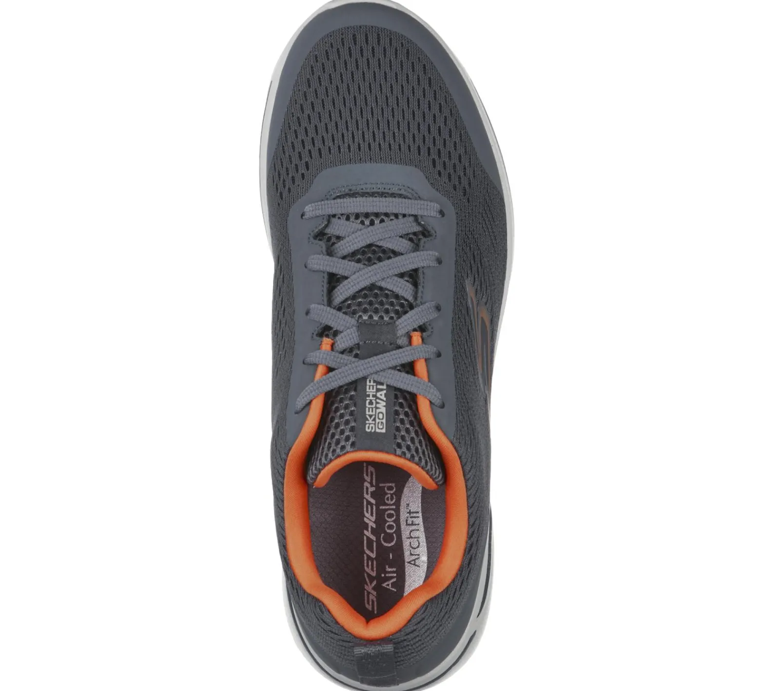 Sapatilhas-SKECHERS GOwalk Arch Fit - Idyllic CARVÃO / LARANJA