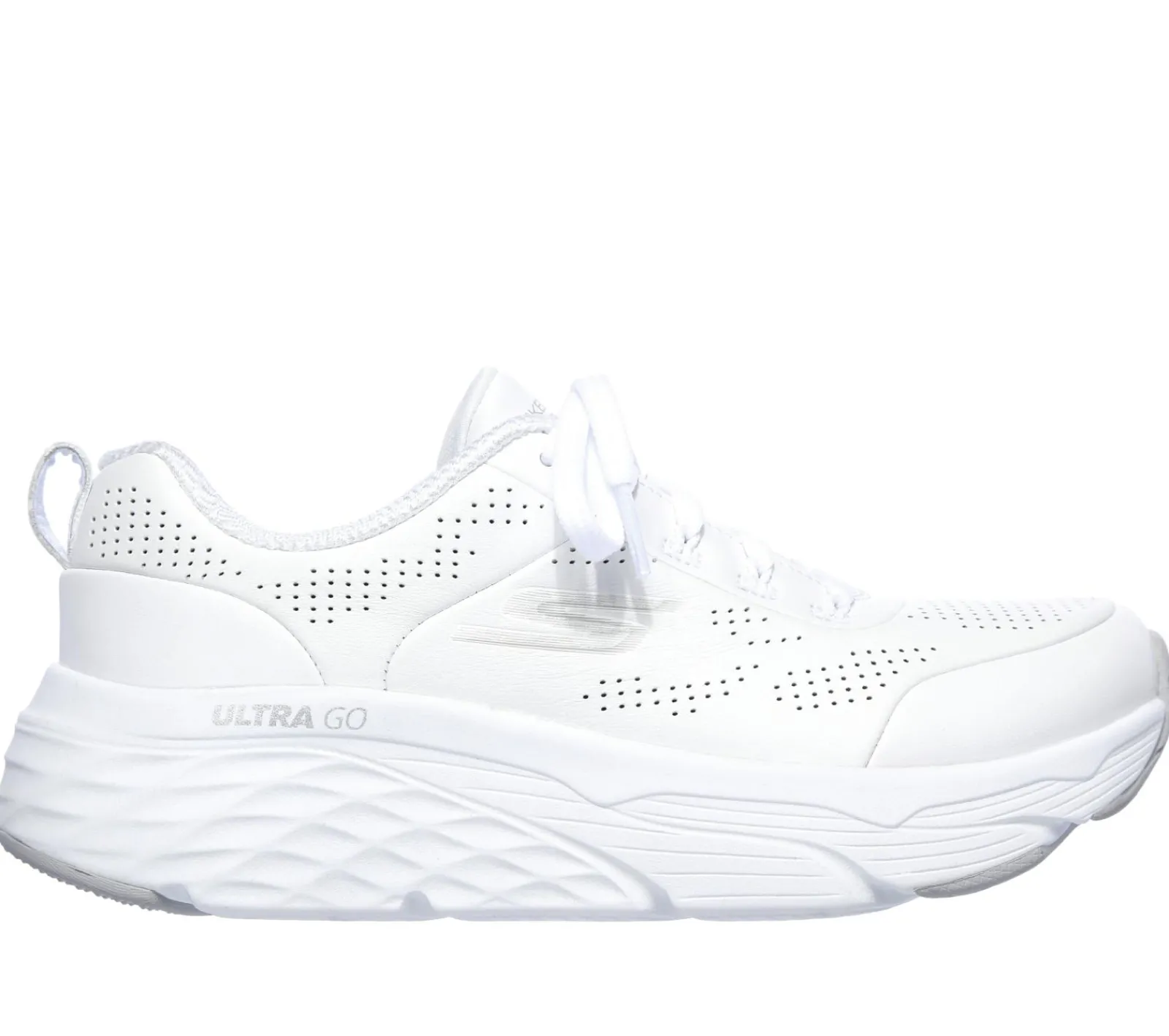 Com Atacadores|Sapatilhas-SKECHERS Max Cushioning Elite - Step Up BRANCO / PRATEADO