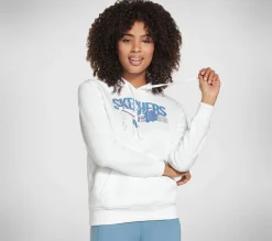 Partes De Cima|Partes De Cima-SKECHERS Rose Hoodie BRANCO