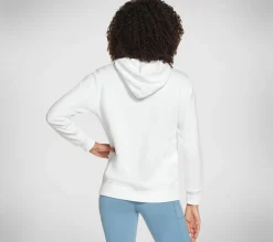 Partes De Cima|Partes De Cima-SKECHERS Rose Hoodie BRANCO